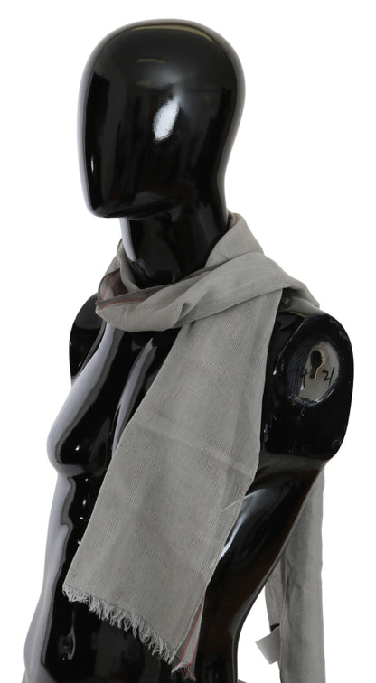 Écharpe élégante en coton gris pour homme, costume national