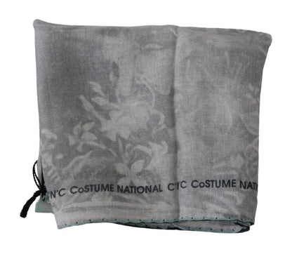Foulard en soie gris élégant pour femme