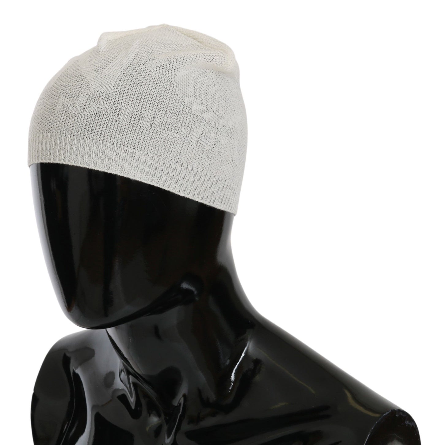 Bonnet élégant en laine mélangée blanche Costume National