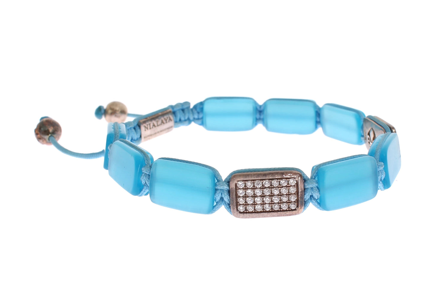 Bracelet Chic Nialaya en perles de diamant et d'opale