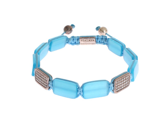 Bracelet Chic Nialaya en perles de diamant et d'opale