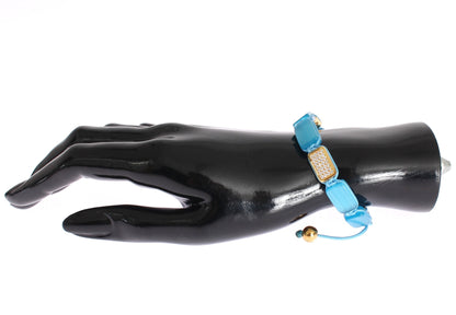 Bracelet élégant Nialaya en opale bleue et diamants