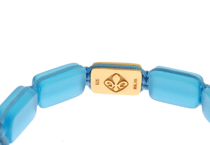 Bracelet élégant Nialaya en opale bleue et diamants