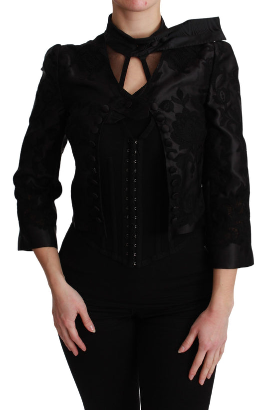 Blazer corset en jacquard floral Dolce &amp; Gabbana