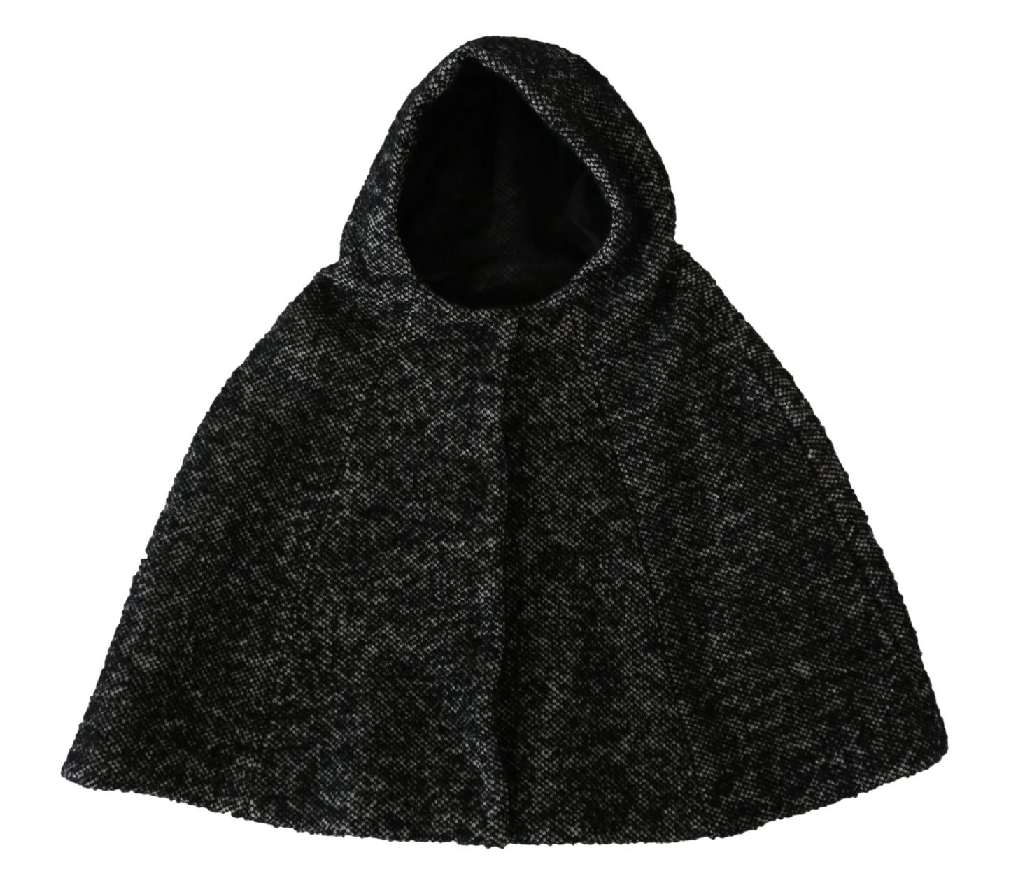 Écharpe à capuche élégante en laine grise Dolce &amp; Gabbana par une marque italienne emblématique