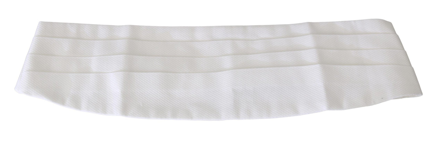 Ceinture élégante en soie blanche Dolce &amp; Gabbana