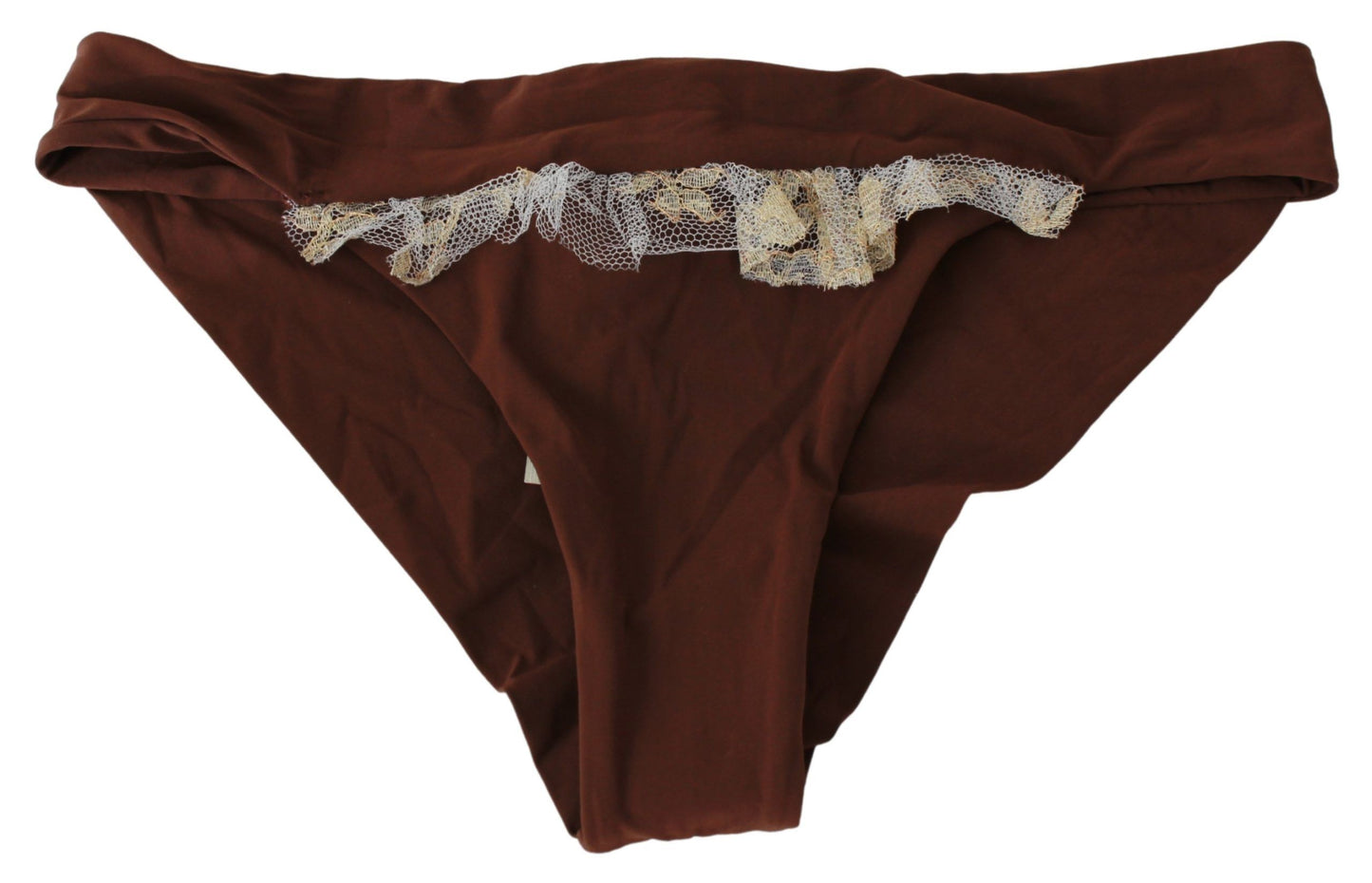 Maillot de bain deux pièces élégant en dentelle marron PINK MEMORIES
