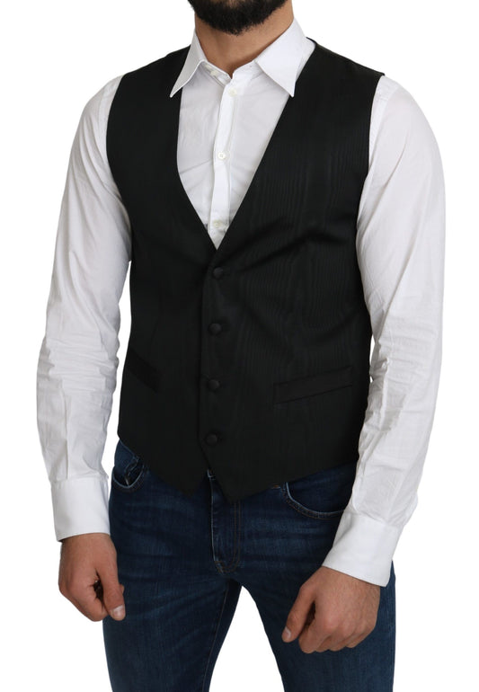 Dolce &amp; Gabbana élégant cardigan en soie gris formel