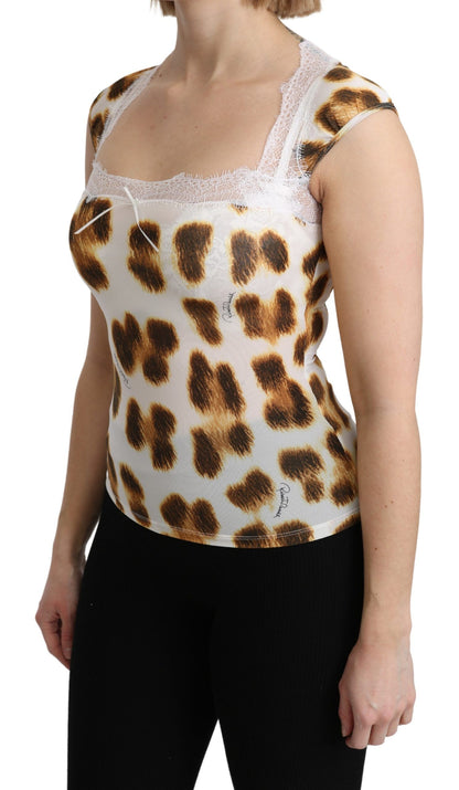 Chemisier et haut de lingerie léopard chic Roberto Cavalli