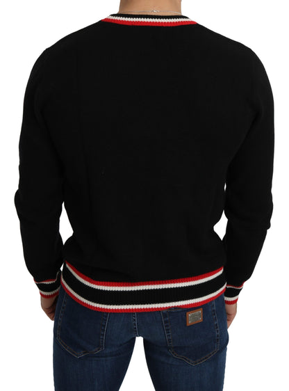 Dolce & Gabbana Black Cashmere Pig of the Year Pullover Sweater by Dolce & Gabbana