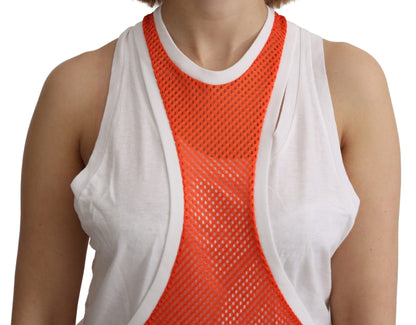 Débardeur élégant sans manches en coton Dsquared² orange