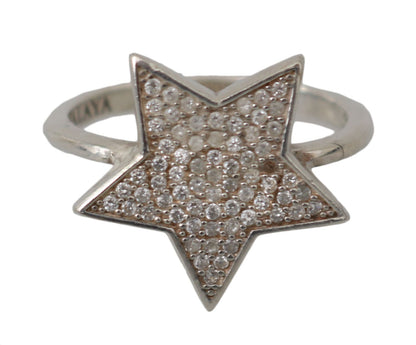 Bague Nialaya Chic en argent et cristal CZ pour femme