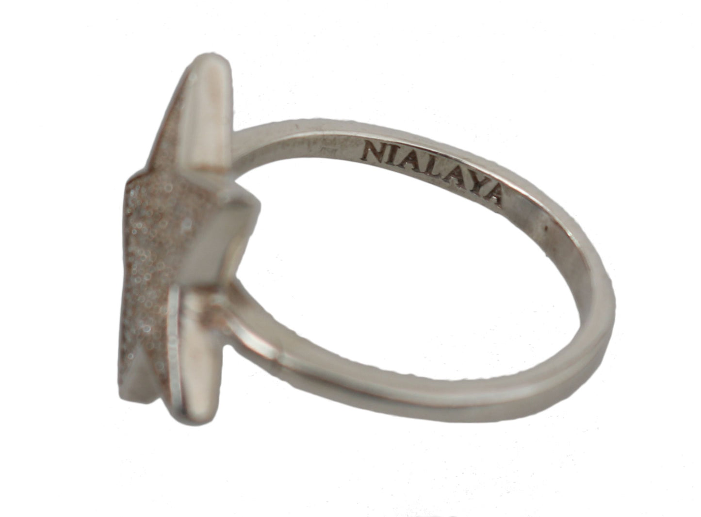 Bague Nialaya Chic en argent et cristal CZ pour femme