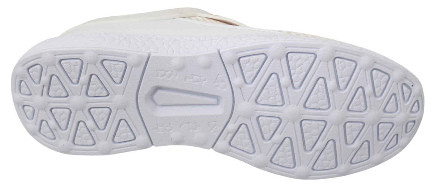 Baskets Becky blanches chics avec accents roses de Philipp Plein