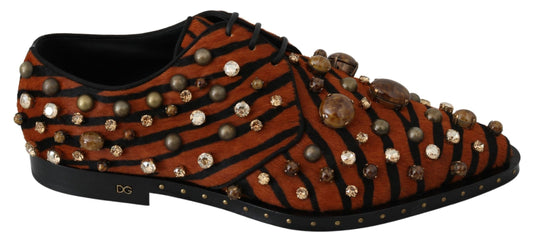 Ballerines Dolce &amp; Gabbana à motif tigre ornées de cristaux