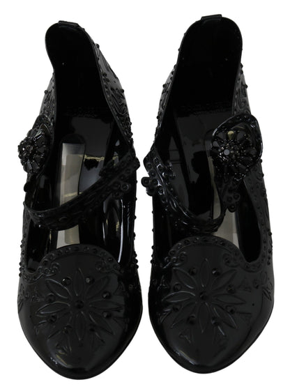 Escarpins Cendrillon élégants ornés de cristaux Dolce &amp; Gabbana