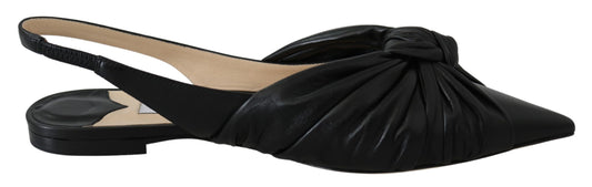 Jimmy Choo - Ballerines élégantes en cuir à bout pointu