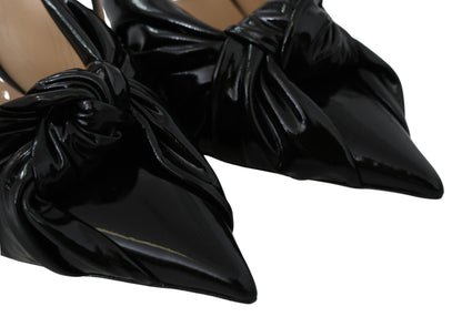 Escarpins Jimmy Choo élégants à bout pointu en cuir noir
