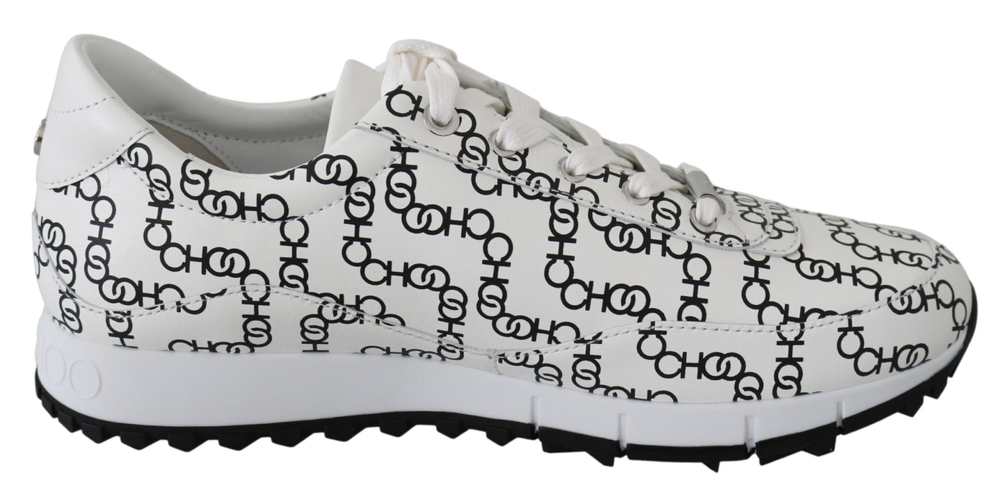 Baskets élégantes en cuir monochrome Jimmy Choo