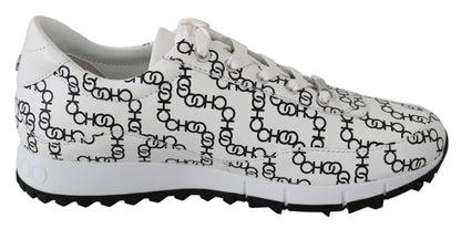 Baskets élégantes en cuir monochrome Jimmy Choo