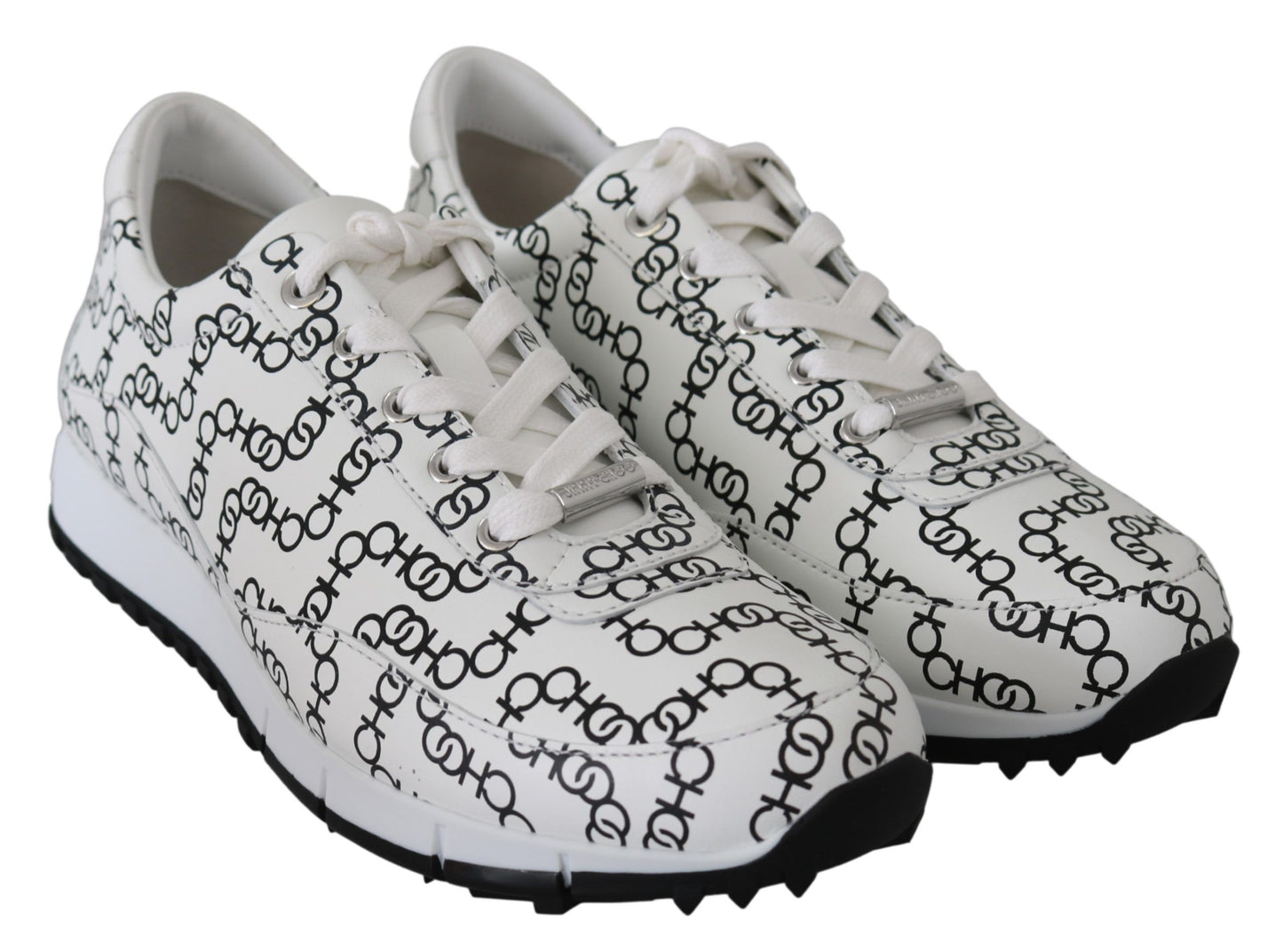 Baskets élégantes en cuir monochrome Jimmy Choo