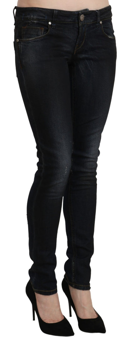 Huit jeans skinny noirs délavés élégants