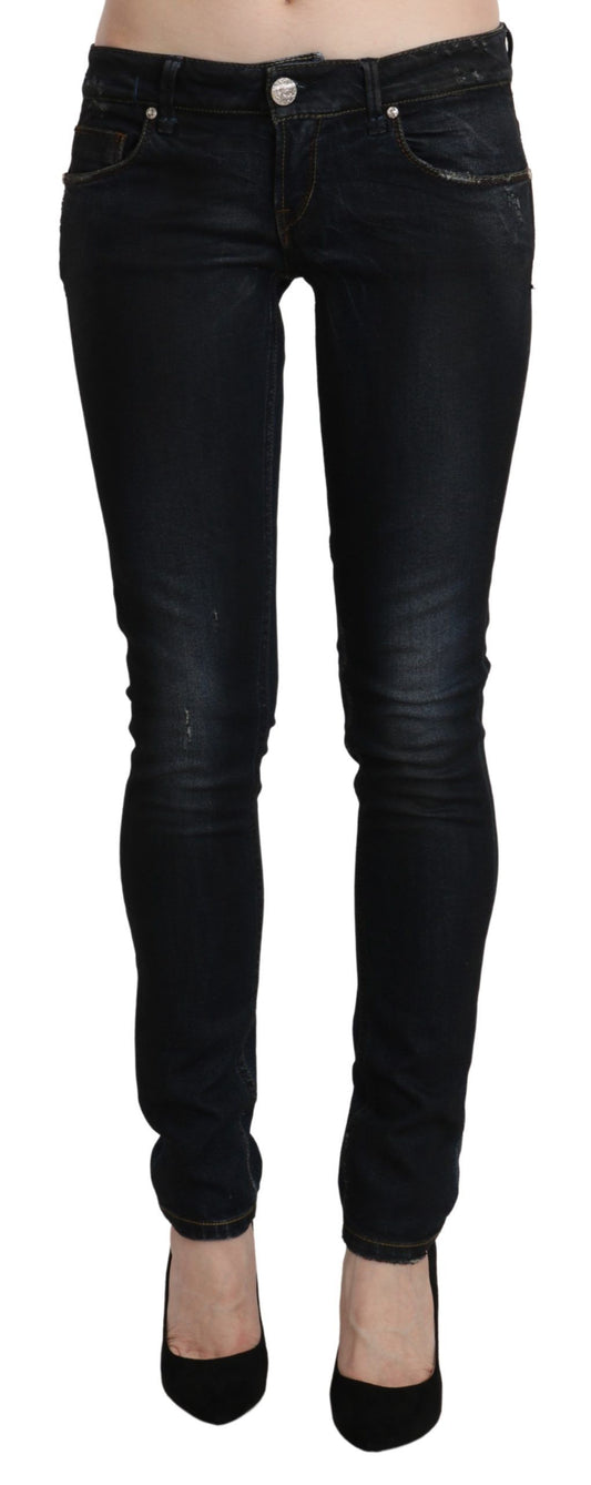 Huit jeans skinny noirs délavés élégants