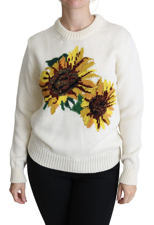 Pull élégant en maille tournesol Dolce &amp; Gabbana
