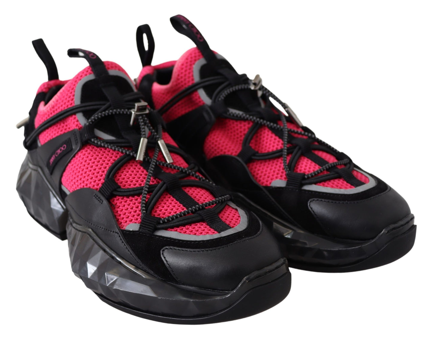 Baskets Jimmy Choo Electric Elegance en cuir et maille