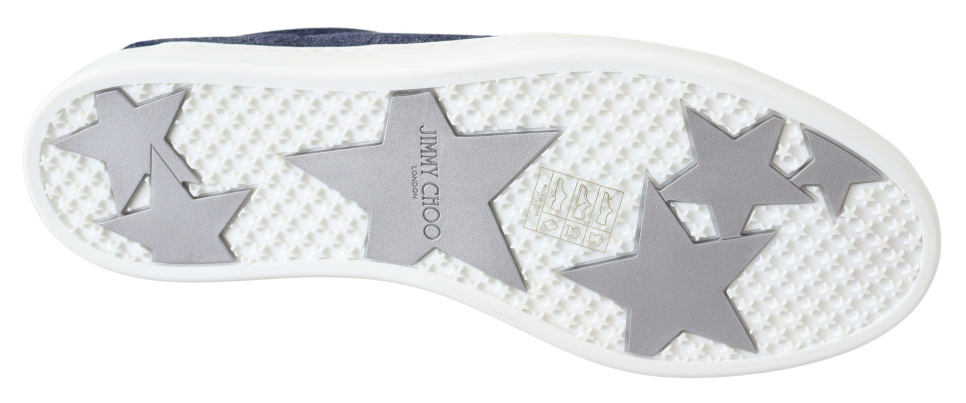 Jimmy Choo Chic Slip-On Blue Denim Suede Sneakers by Jimmy Choo