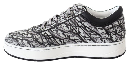Baskets scintillantes Jimmy Choo - Argent et noir