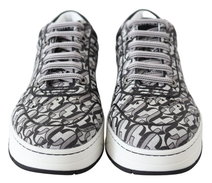 Baskets scintillantes Jimmy Choo - Argent et noir