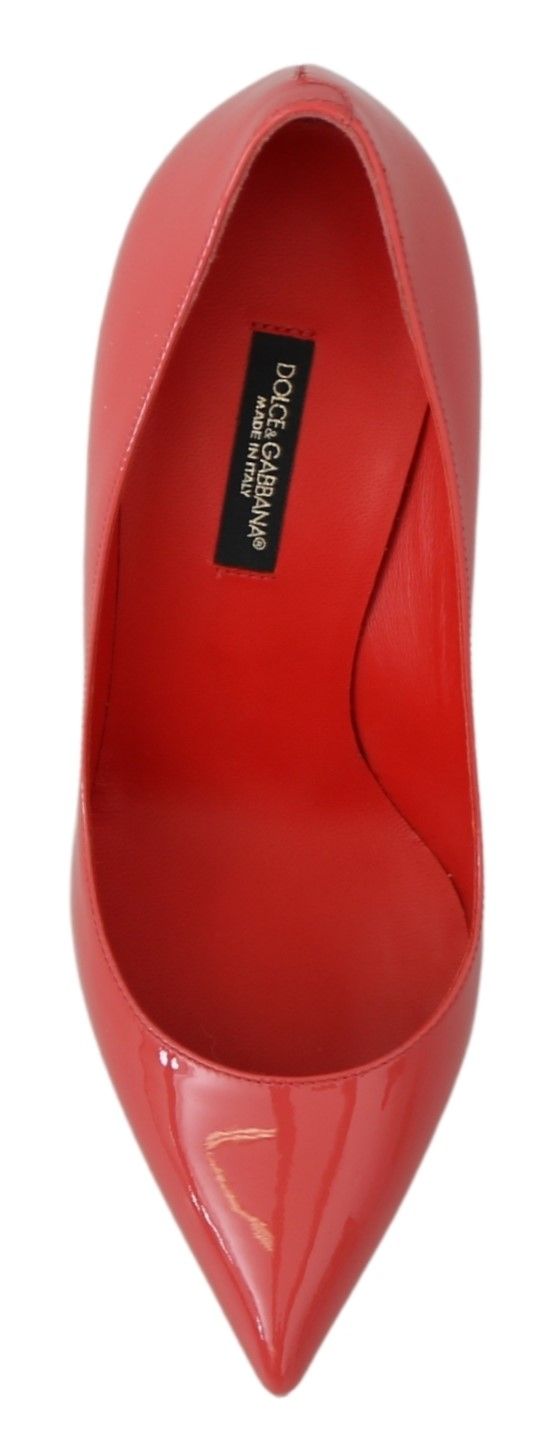 Dolce & Gabbana Dark Pink Patent Leather Heels Pumps by Dolce & Gabbana