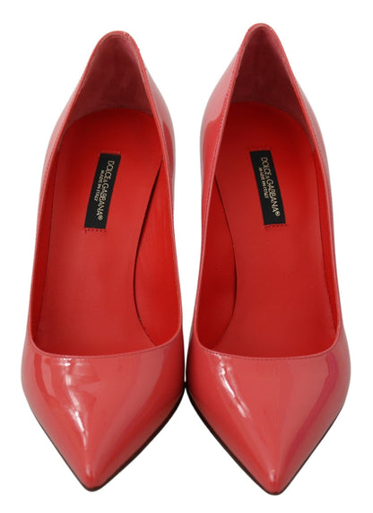 Dolce & Gabbana Dark Pink Patent Leather Heels Pumps by Dolce & Gabbana