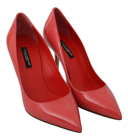 Dolce & Gabbana Dark Pink Patent Leather Heels Pumps by Dolce & Gabbana