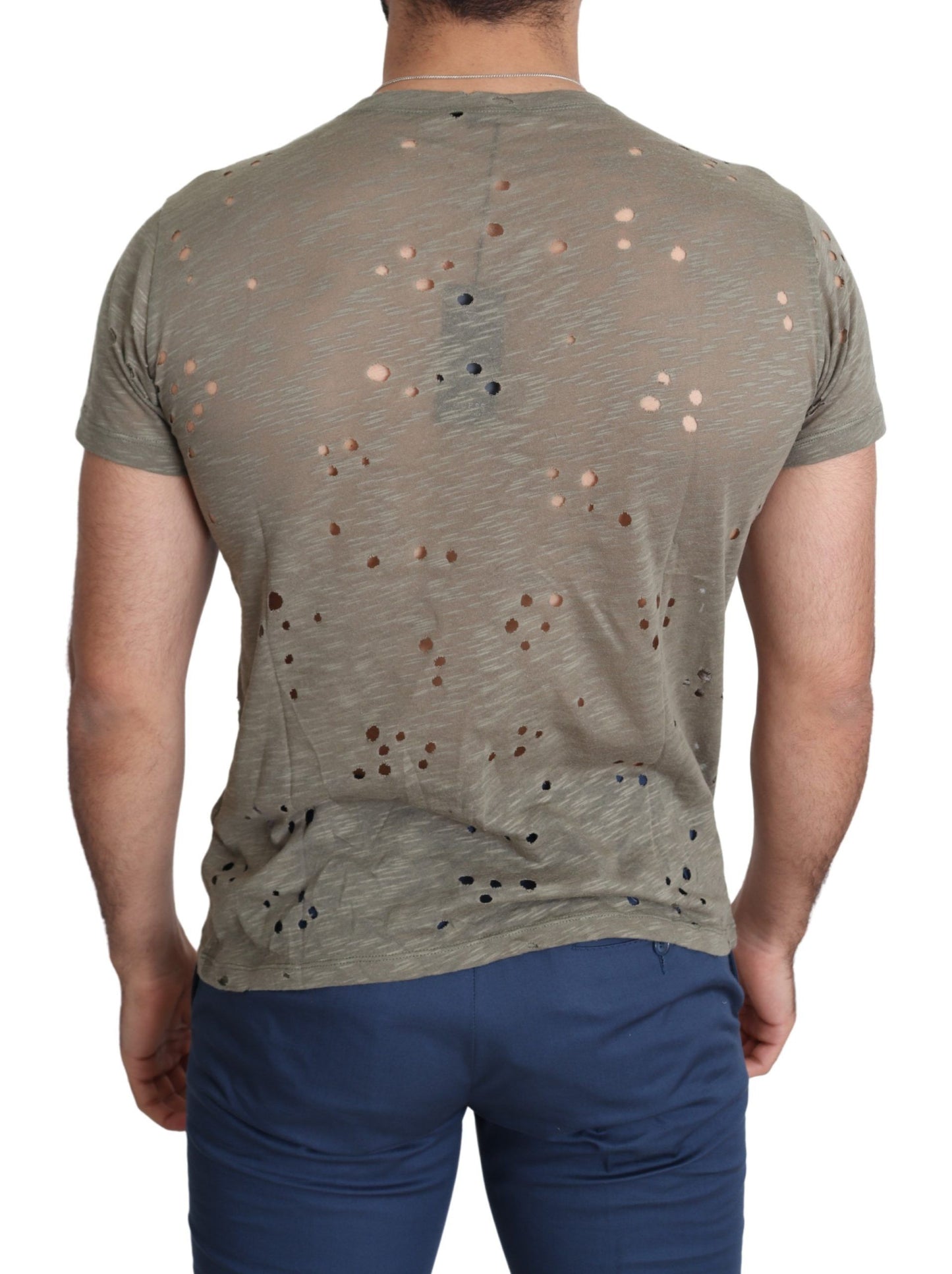 T-shirt Guess Chic en coton stretch marron