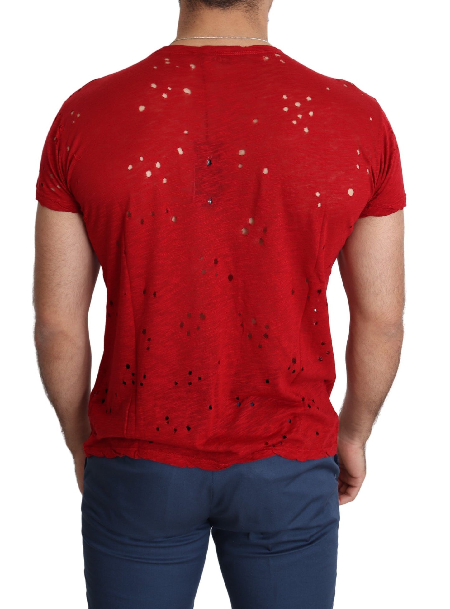 T-shirt Guess en coton stretch rouge éclatant