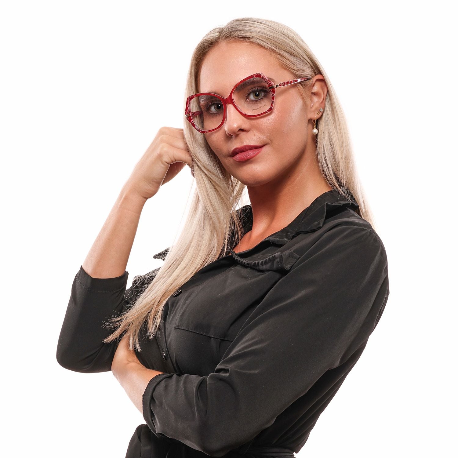 Emilio Pucci Red Women Optical Frames by Emilio Pucci