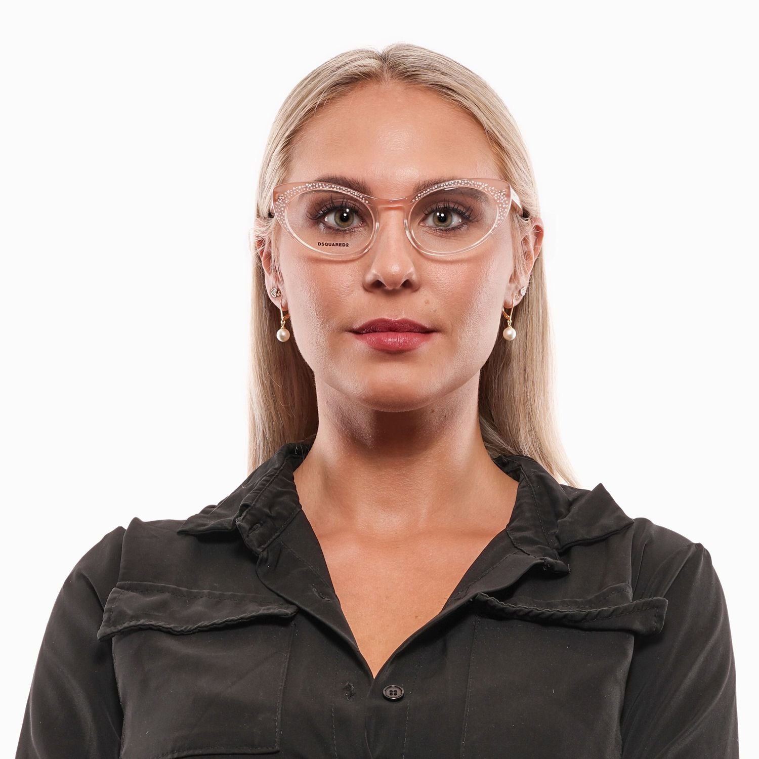 Dsquared² Chic Rose-Tinted Designer Eyewear by Dsquared²