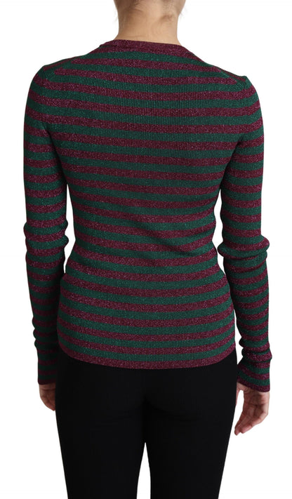 Pull ras du cou bordeaux élégant Dolce &amp; Gabbana