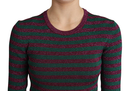Pull ras du cou bordeaux élégant Dolce &amp; Gabbana