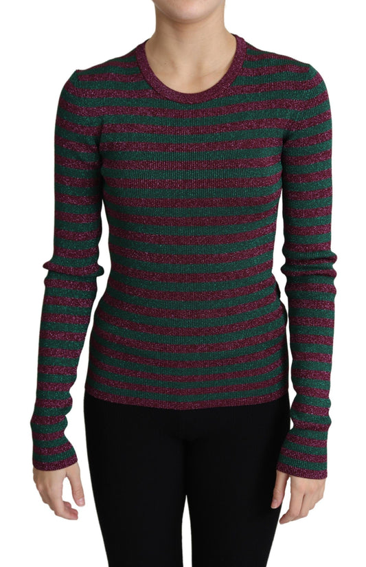 Pull ras du cou bordeaux élégant Dolce &amp; Gabbana