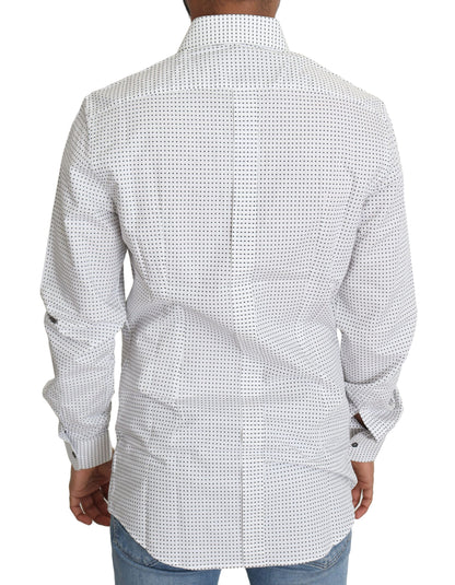 Dolce & Gabbana Black White Polka Dots Dress Shirt by Dolce & Gabbana