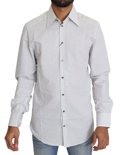 Dolce & Gabbana Black White Polka Dots Dress Shirt by Dolce & Gabbana