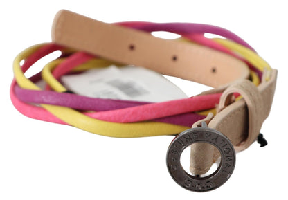 Ceinture en similicuir torsadée multicolore Costume National