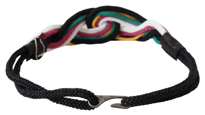 Ceinture en corde torsadée multicolore Costume National Chic