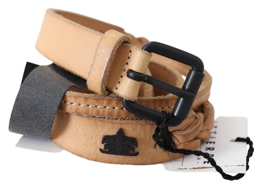 Ceinture élégante en cuir marron Scervino Street