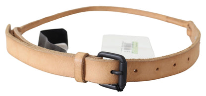 Ceinture élégante en cuir marron Scervino Street