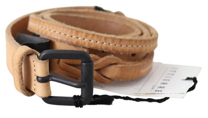Ceinture élégante en cuir marron Scervino Street