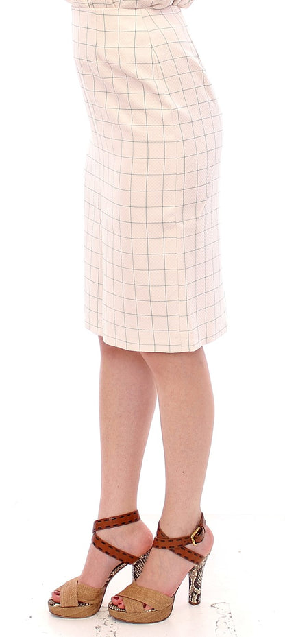 Jupe crayon blanche élégante d'Andrea Incontri - Chic et sophistiquée